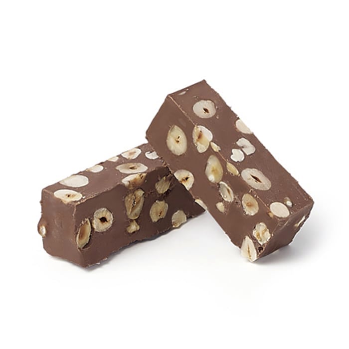 Torró de praliné de xocolata amb avellanes